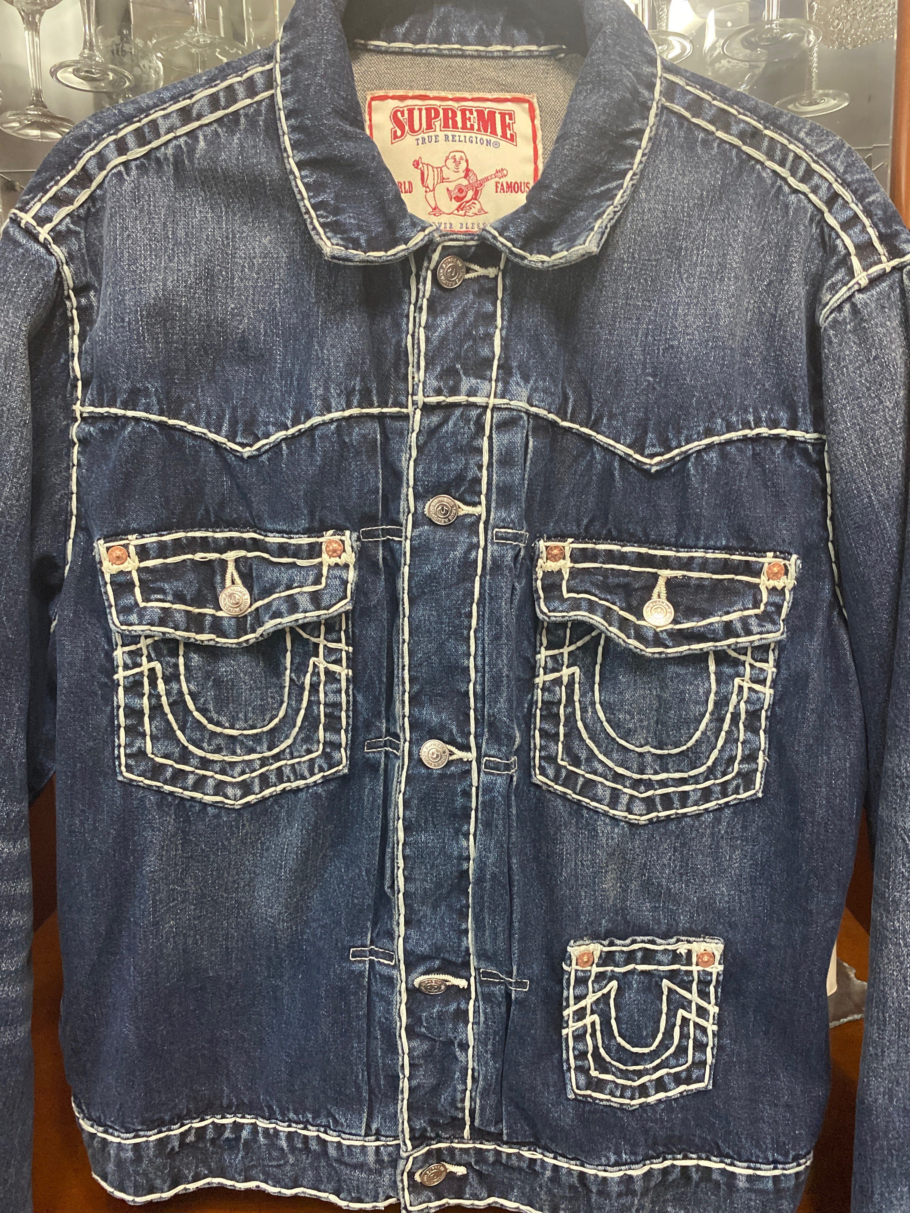Supreme / True Religion® Denim Trucker Jacket "Washed Blue"