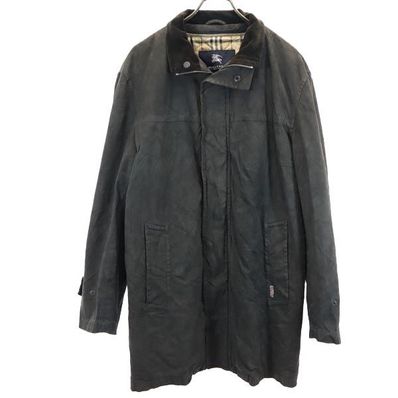 BURBERRY フェイクレザー ライナー付き コート