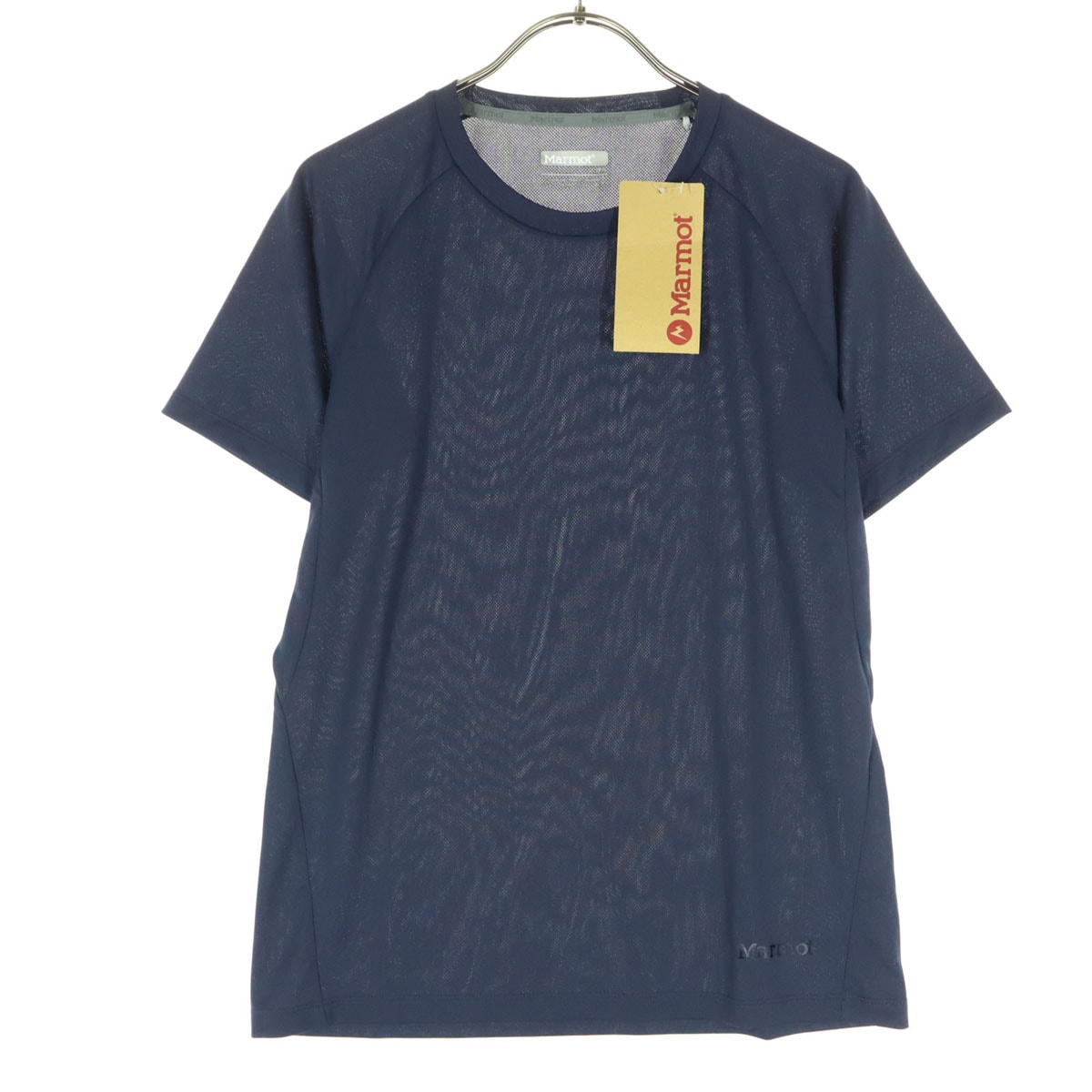 未使用 MARMOT マーモット 半袖 Tシャツ L ネイビー
