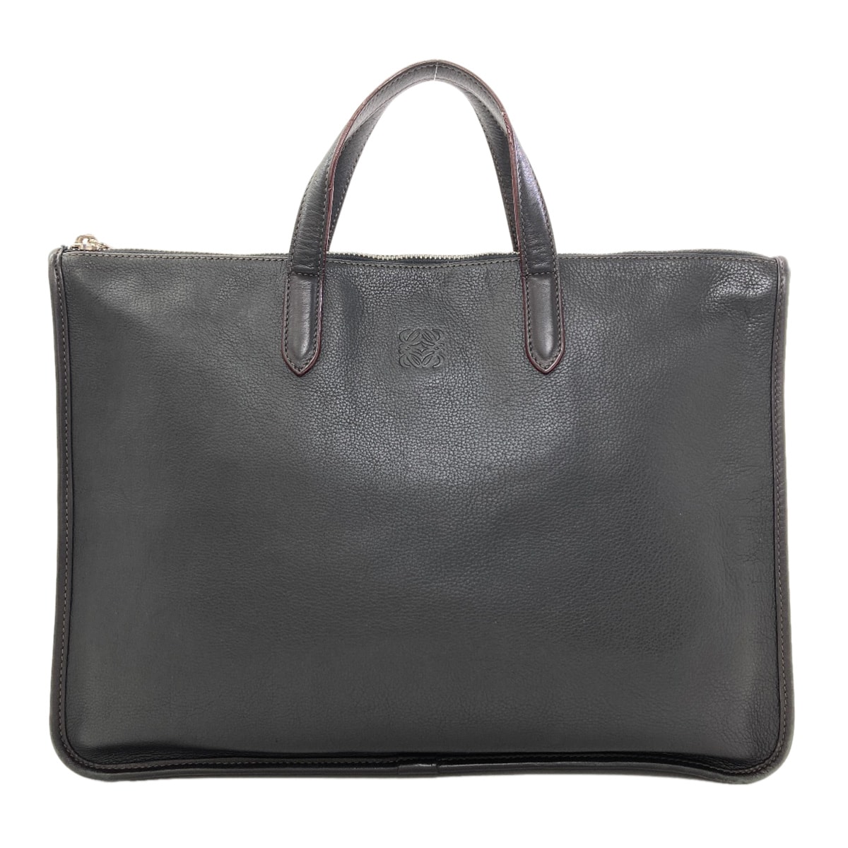 LOEWE ロエベ トレド アナグラム ブリーフケース ビジネスバッグ レザー メンズ [中古]