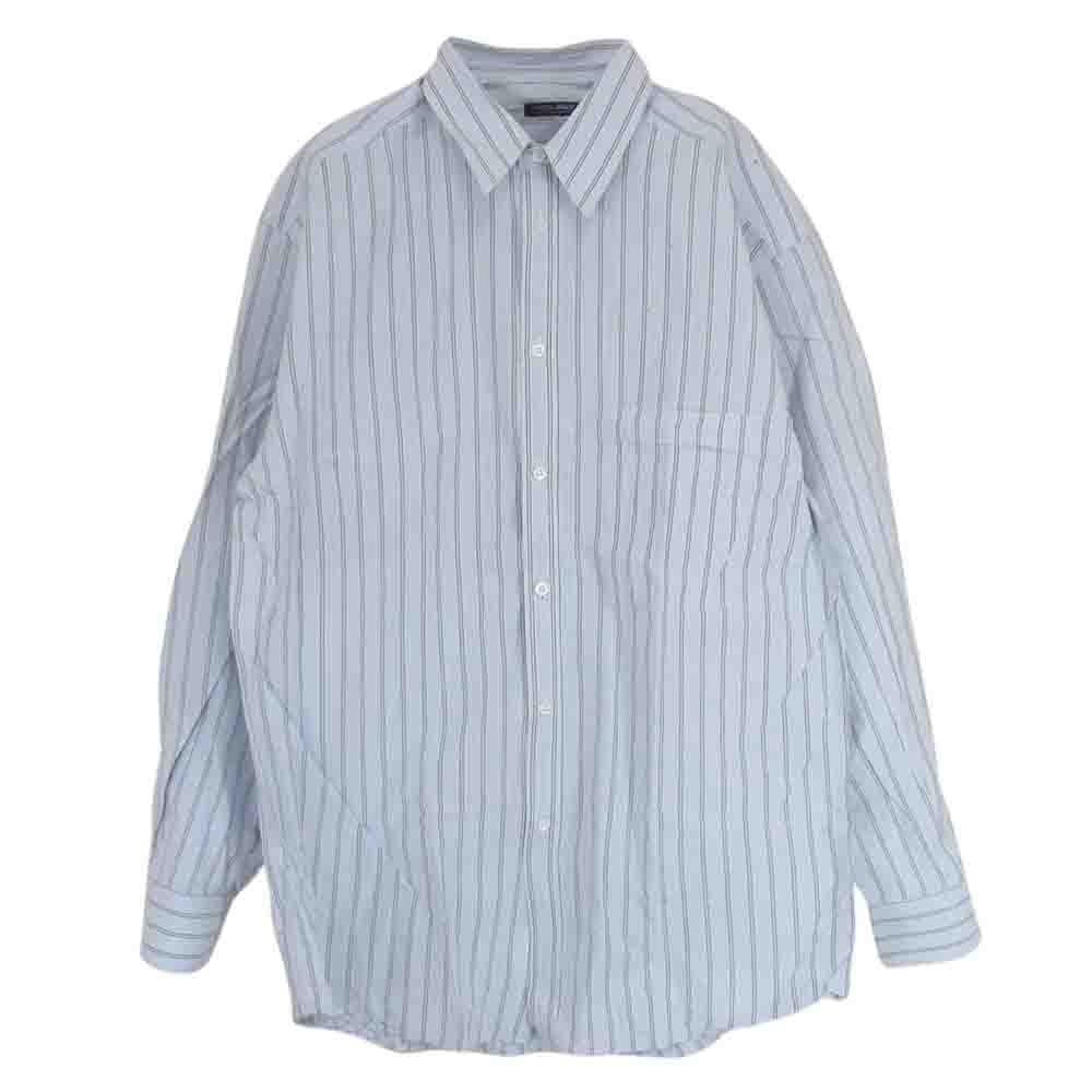 GIORGIO ARMANI ジョルジオアルマーニ 長袖シャツ 長袖 ストライプ シャツ ライトブルー系 15/38【中古】