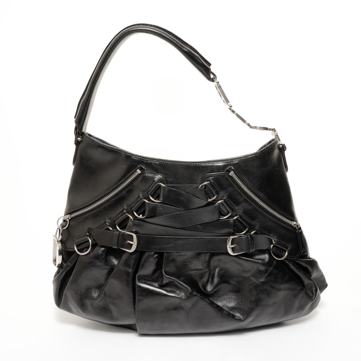 ディオール Dior ガリアーノ レザー ワンショルダー ショルダーバッグ【中古】