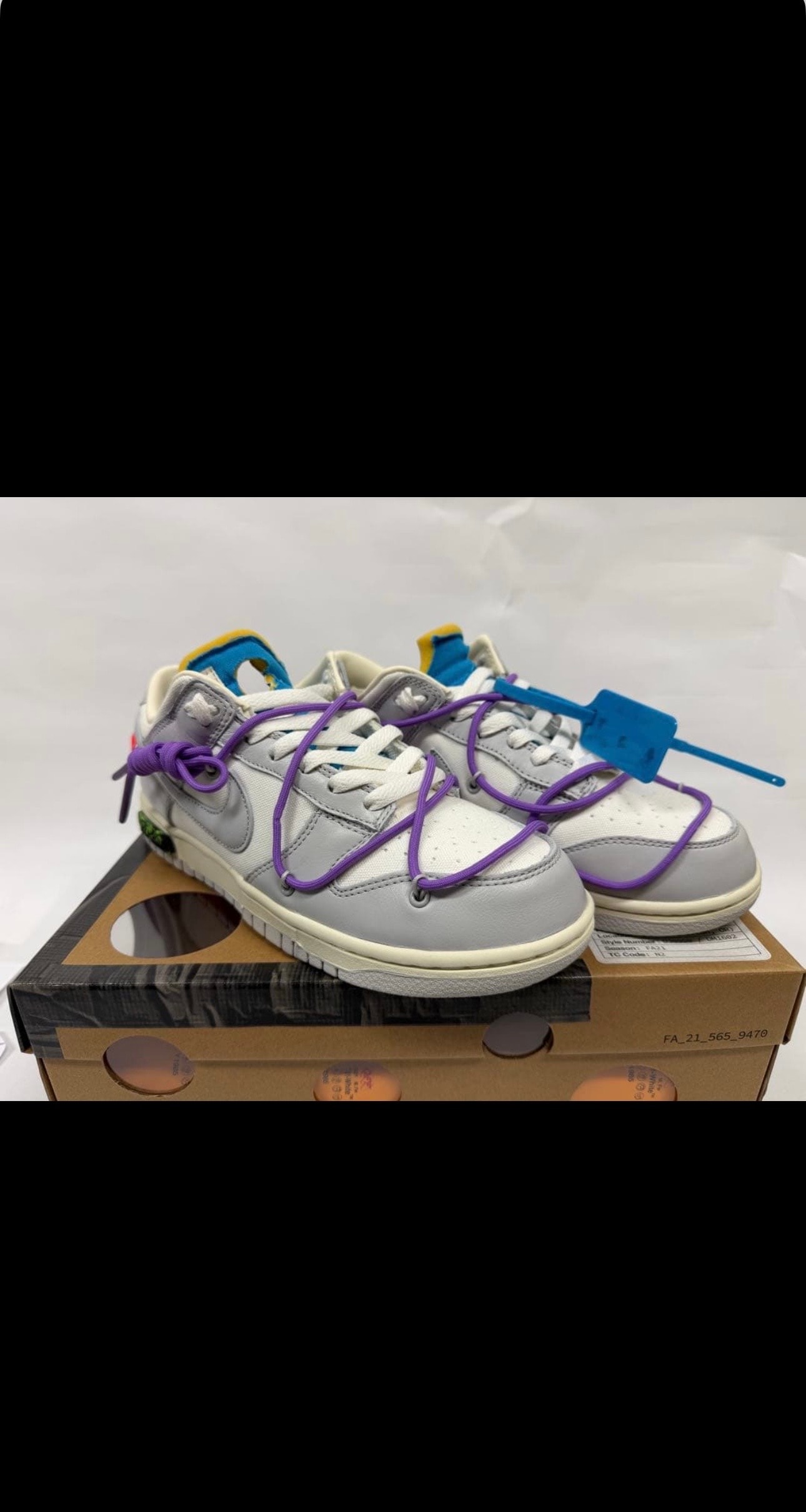 Off-White × Nike Dunk Low "Sail/Neutral Gray"