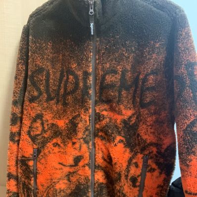 Supreme Wolf Fleece Jacket "Orange"