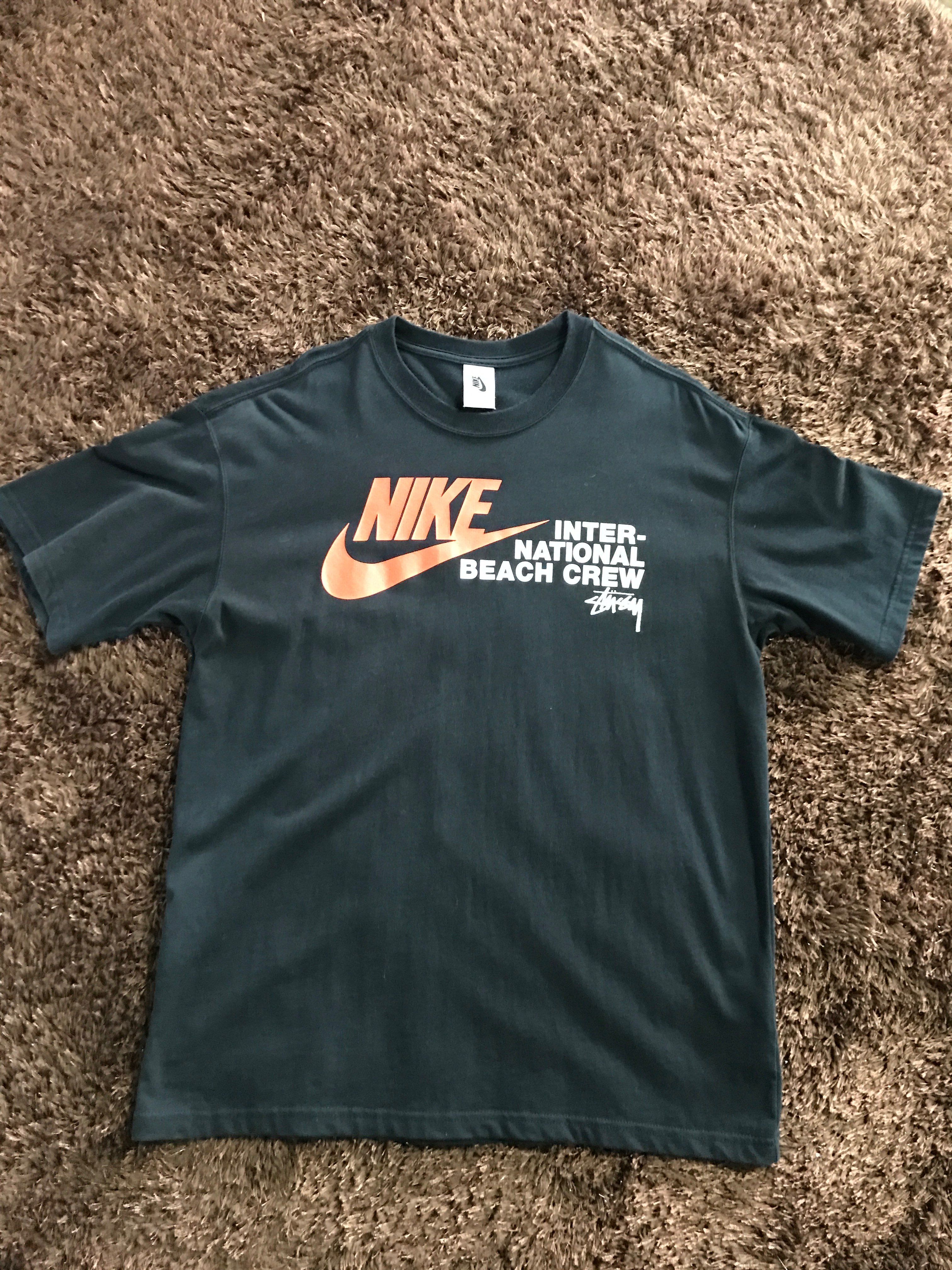 Nike x Stussy International Beach Crew T-Shirt "Black"