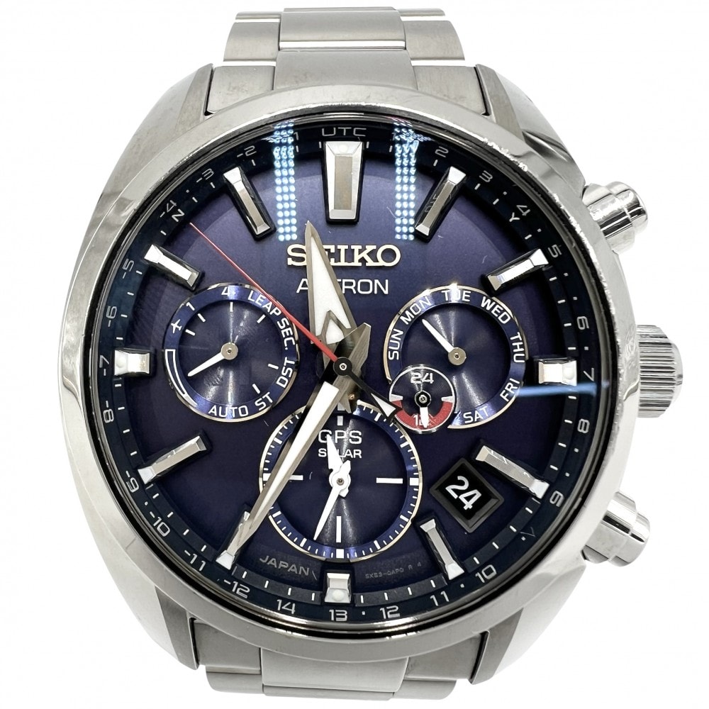 SEIKO セイコー 腕時計 ASTRON アストロン 大谷翔平モデル 2022年限定 1700本限定 5X53-0BT0 ソーラー ネイビー文字盤 SBXC115 ソーラー ステンレススチール ネイビー 紺 メンズ【中古品】