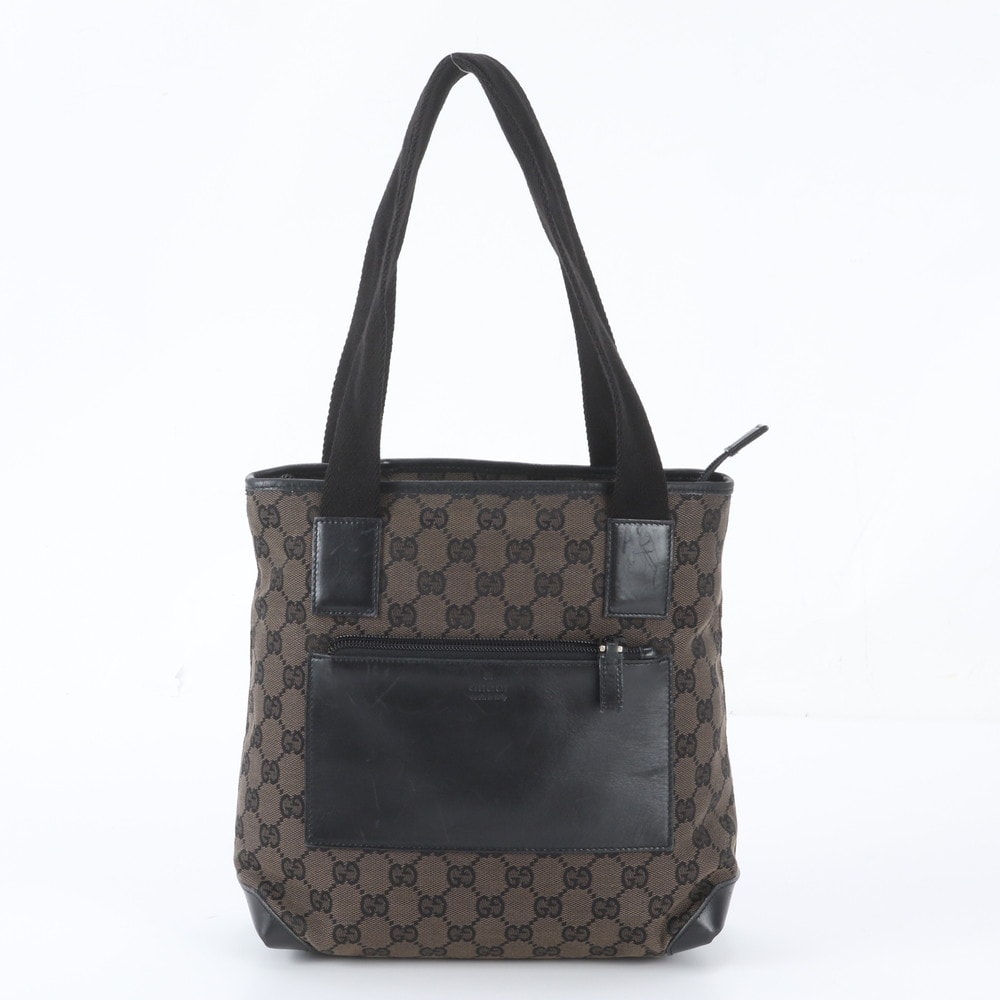 ■美品 グッチ GGキャンバス 019 0402 トート バッグ