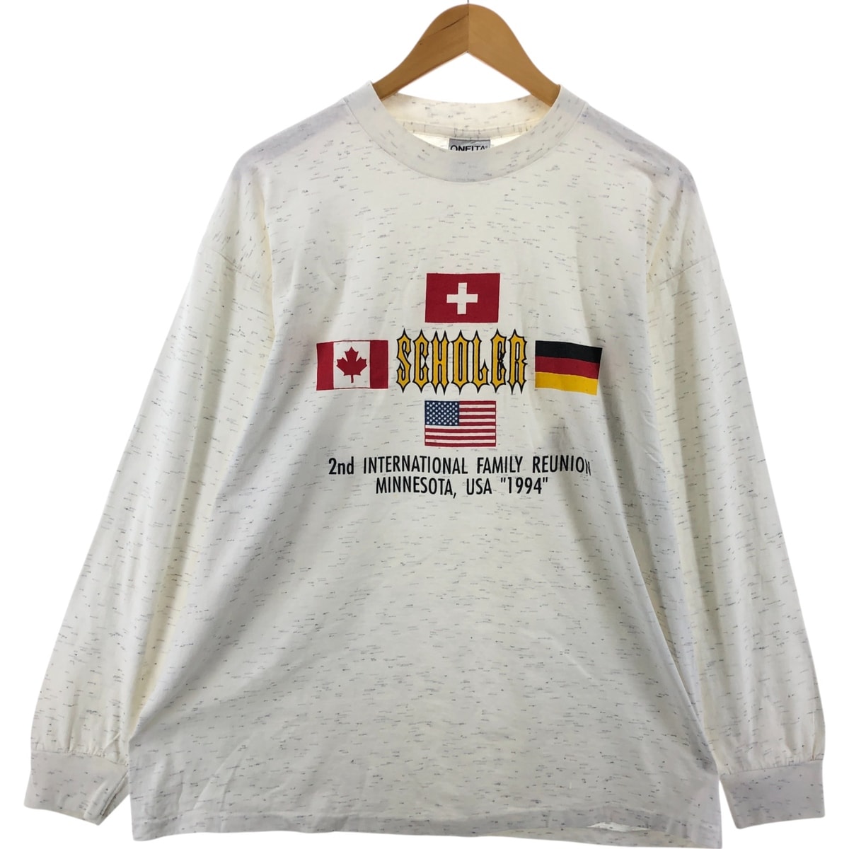 古着 90年代 オニータ ONEITA ロングTシャツ ロンT USA製 メンズXL相当 ヴィンテージ/eaa549284