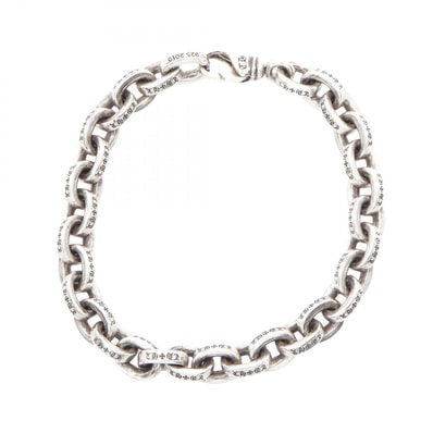 クロムハーツ CHROME HEARTS ラージ ペーパーチェーン ブレスレット アクセサリー シルバー925 メンズ シルバー系 【中古】