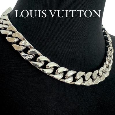 極美品✨ルイヴィトン コリエ モノグラム チェーンリンクス ネックレス メンズ