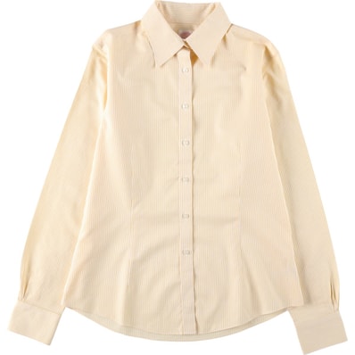 古着 ブルックスブラザーズ Brooks Brothers Est.1818 長袖 コットンストライプシャツ レディースL相当/eaa652808