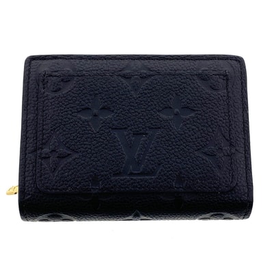 LOUIS VUITTON ルイ・ヴィトン ポルトフォイユ クレア 二つ折り財布 M80151 モノグラムアンプラント ブラック ノワール レディース【中古】