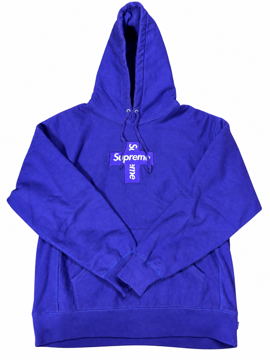 Supreme Cross Box Logo Hooded Sweatshirt "Purple"