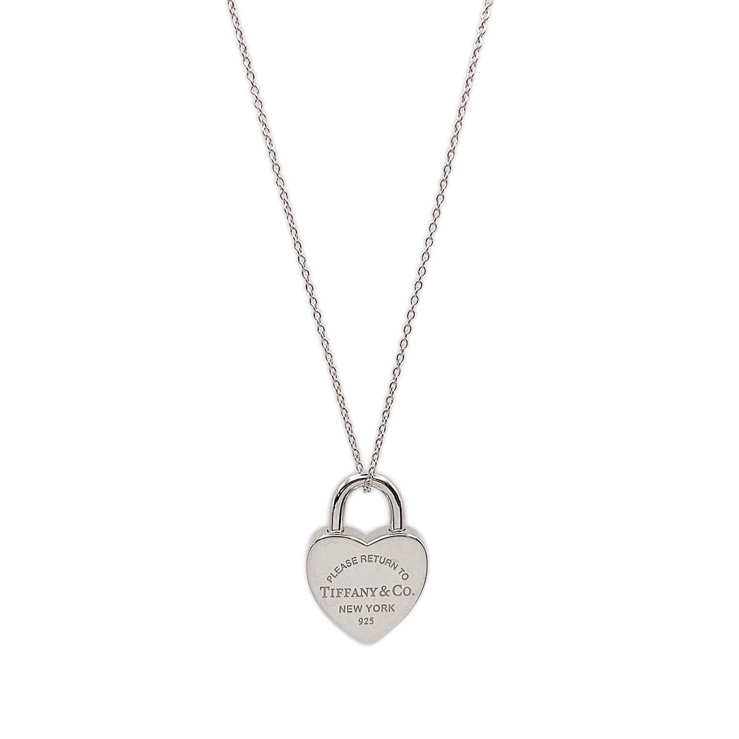 TIFFANY&Co. ティファニー リターントゥ ハートロック ネックレス
 ペンダント SV925 シルバー 新品仕上済 ユニセックス
 【中古】