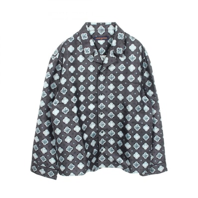 ルイ・ヴィトン LOUIS VUITTON モノグラム ジャガード 長袖 パジャマ 衣料品 トップス シルク メンズ ネイビー系 / ブルー系 / グレー系 RM231F MU0 HOFS3W 【中古】