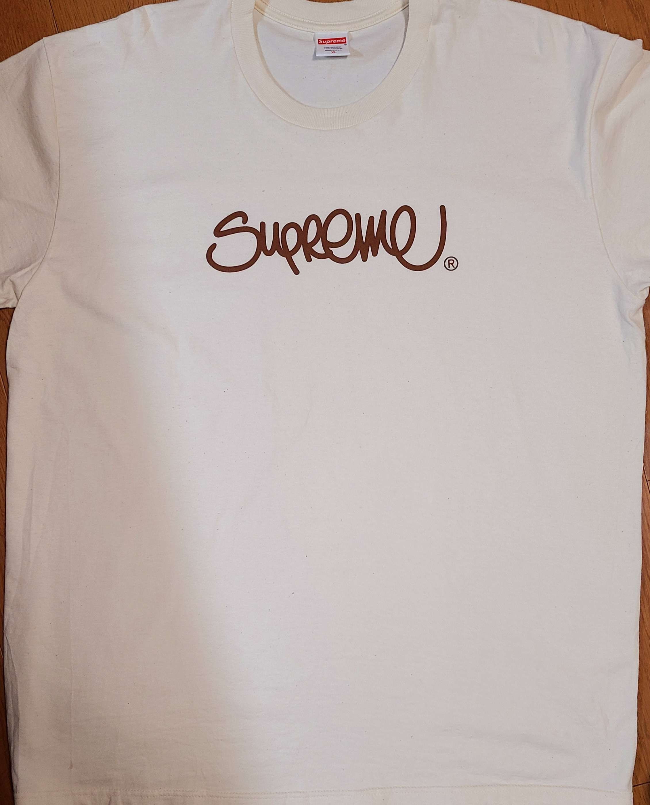 Supreme Handstyle Tee "Natural"