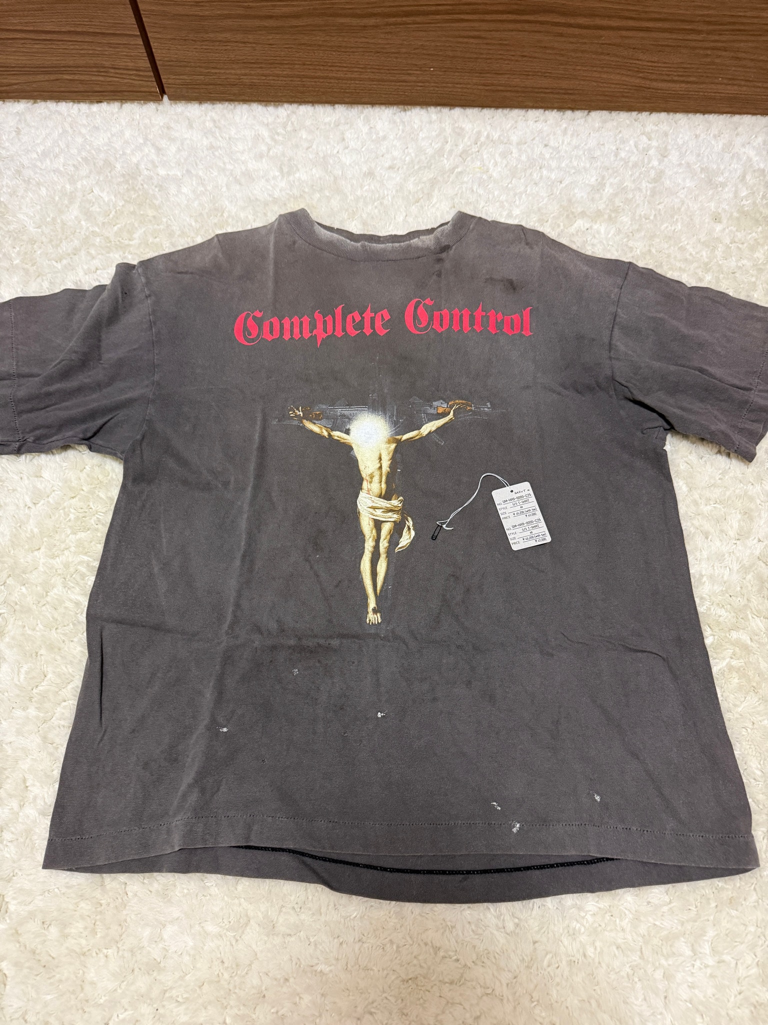 SAINT Mxxxxxx x Kosuke Kawamura SS Tee Complete Contrl "Black" SM-HR8-0000-C25