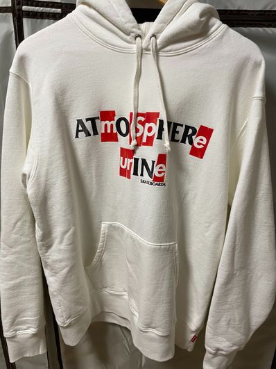 Supreme / Anti Hero Hooded Sweatshirt "White"