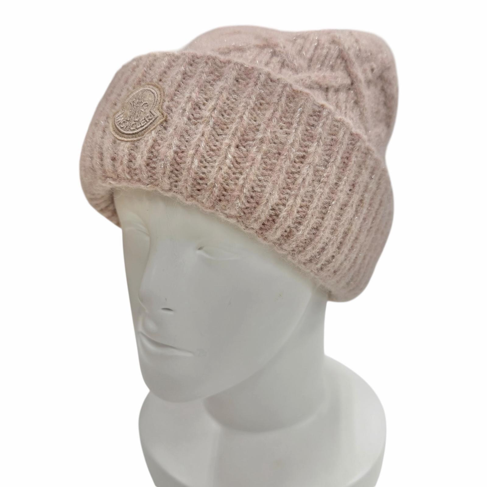 極美品 モンクレール ニットキャップ BERRETTO TRICOT ピンク