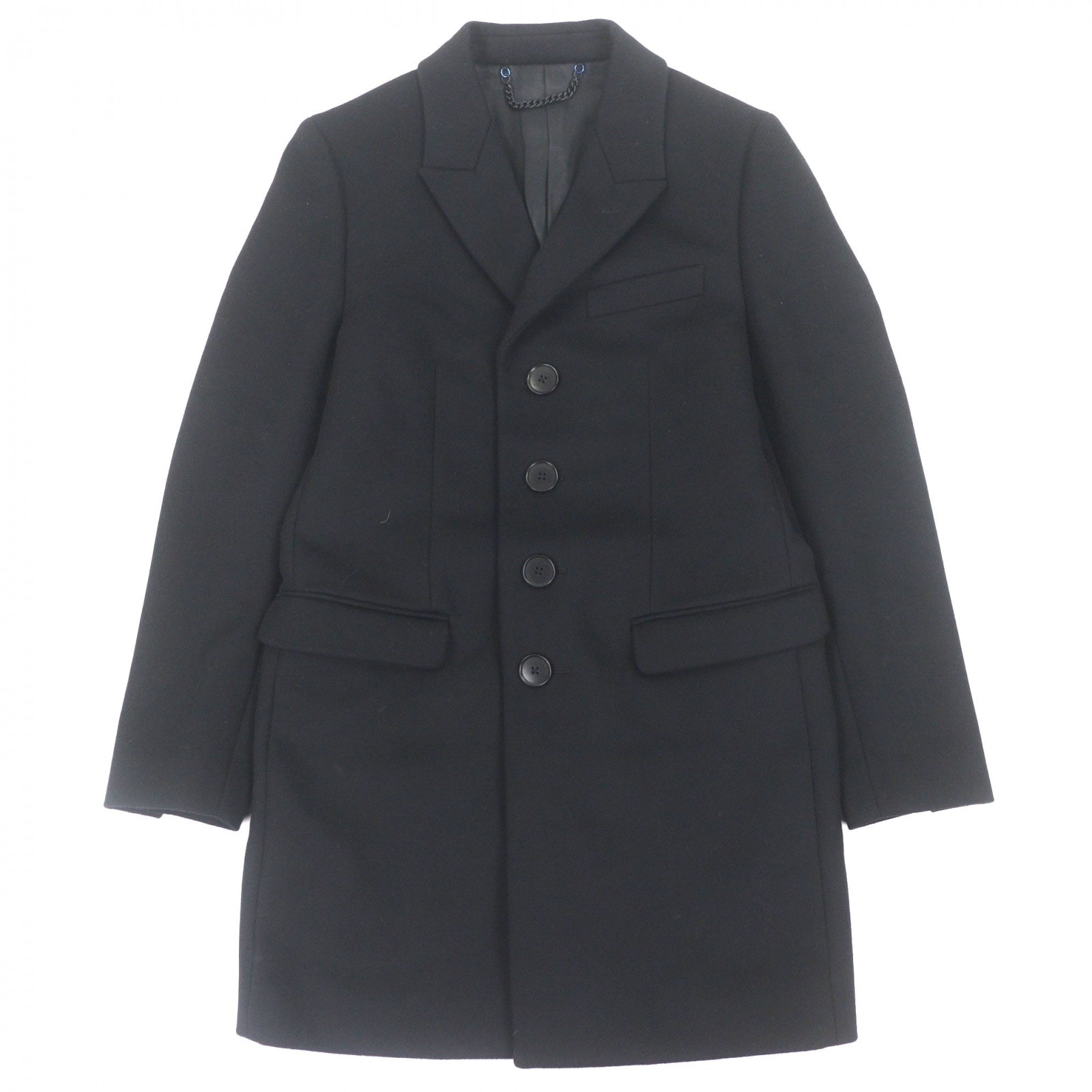 美品 ポールスミスロンドン チェスターコート ブラック メンズ M