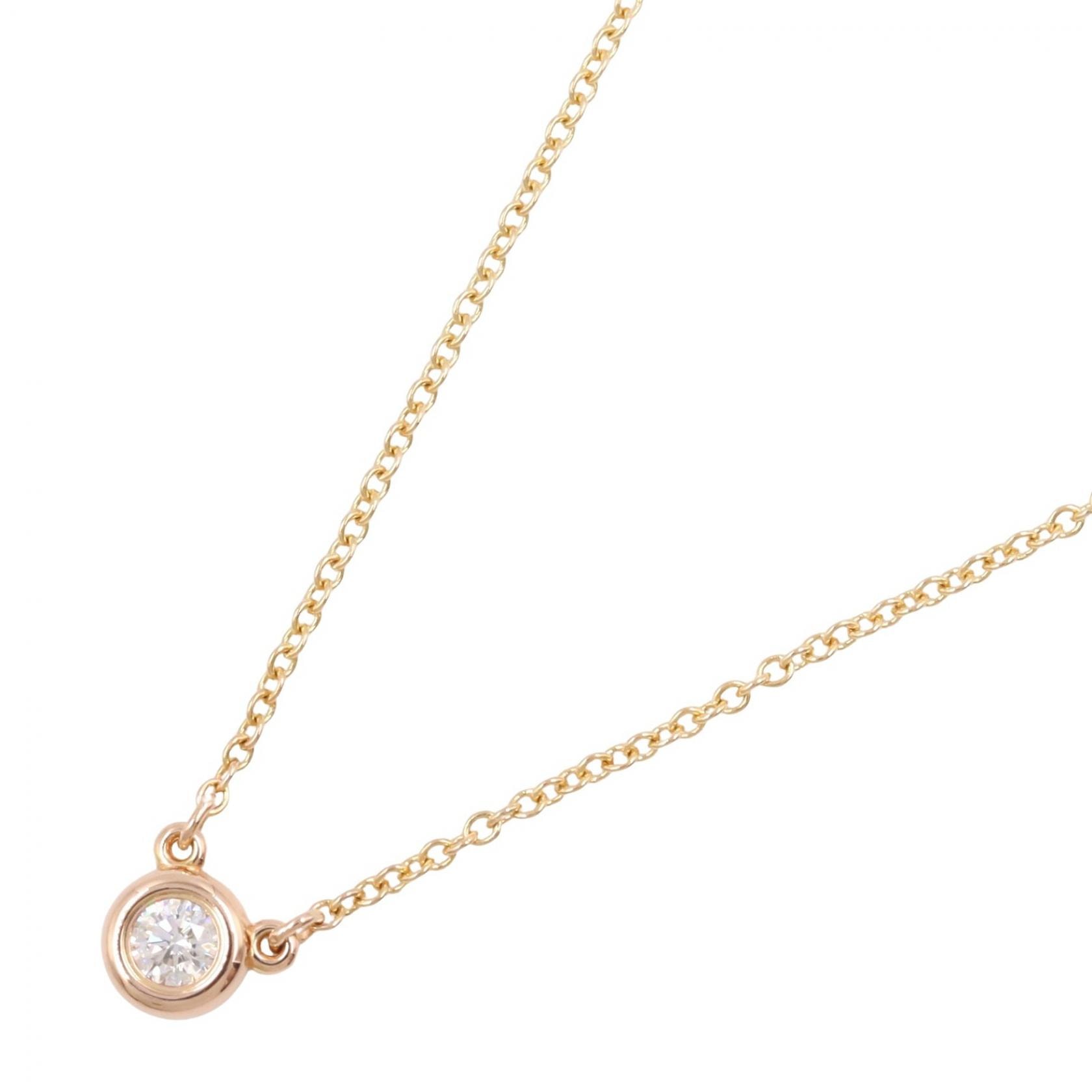 ティファニー TIFFANY&CO バイザヤード ダイヤ ネックレス ネックレス ジュエリー K18PG(ピンクゴールド) ダイヤモンド レディース ゴールド系 / クリア系 【中古】
