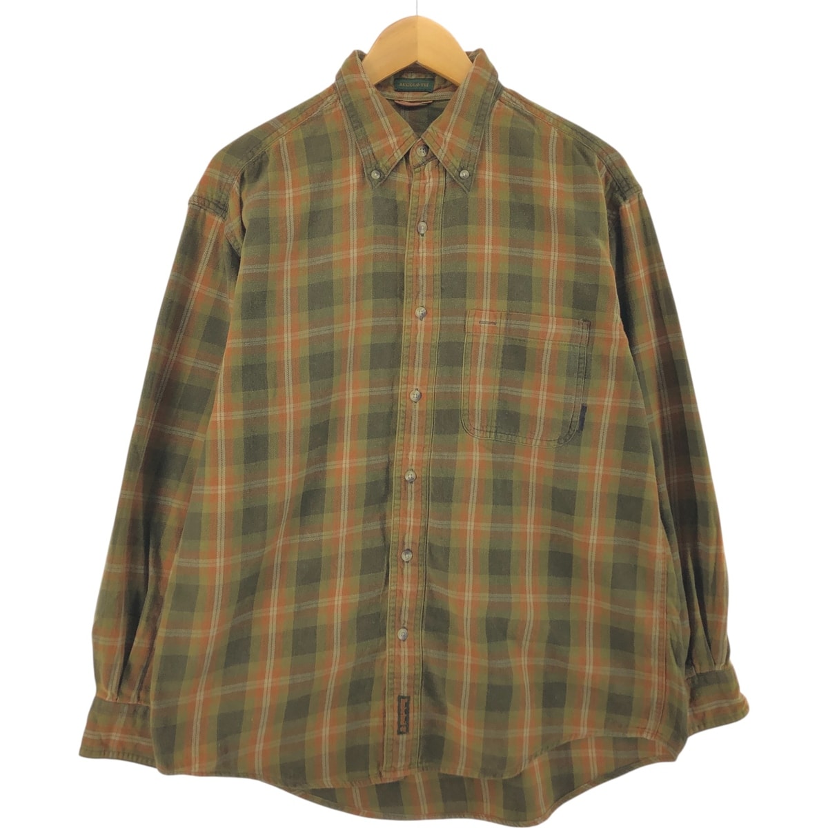 古着 ティンバーランド Timberland オンブレチェック 長袖 ボタンダウン ライトネルチェックシャツ メンズM相当/eaa524724