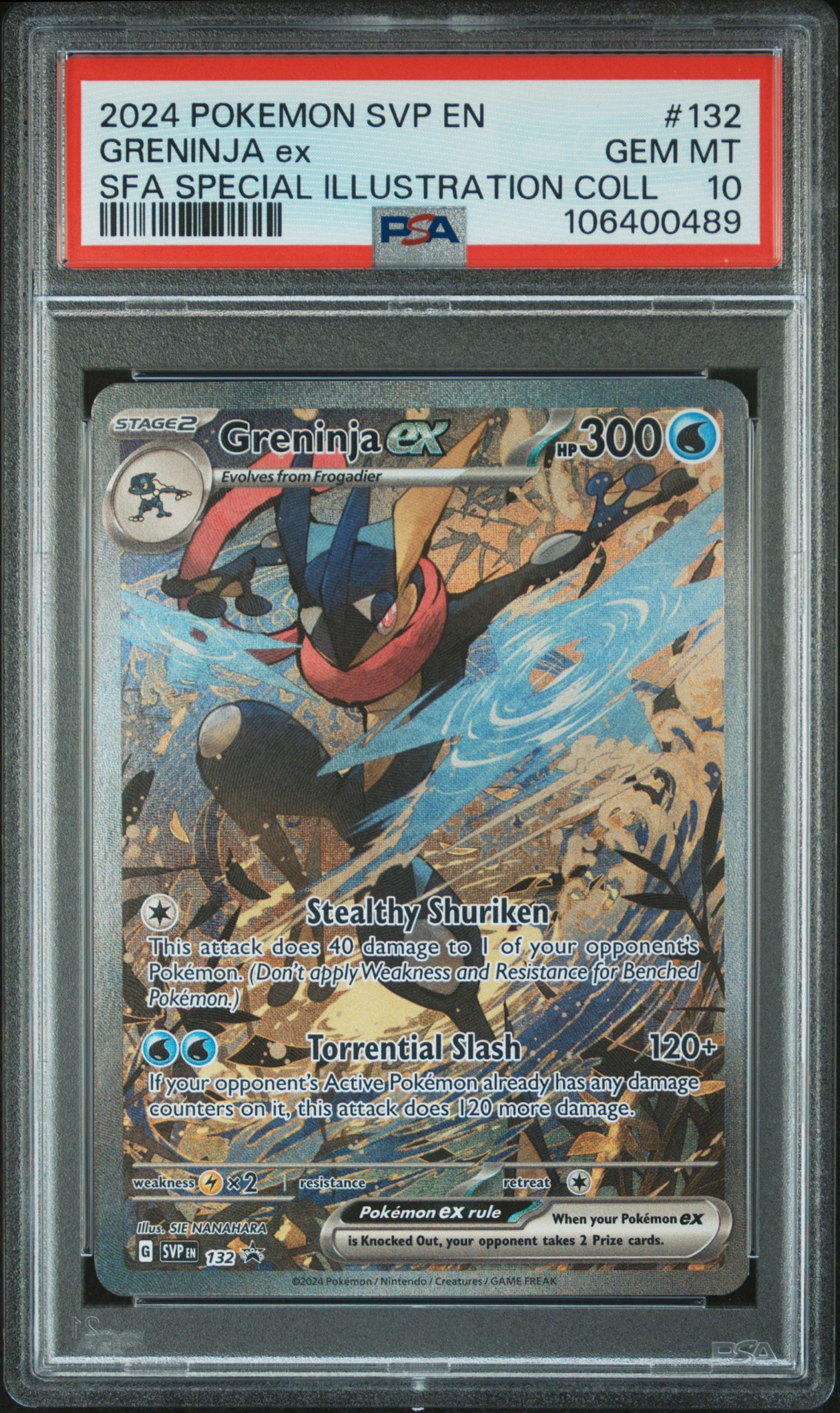Greninja ex P [SVP EN 132](Scarlet & Violet "Shrouded Fable Greninja ex Special Illustration Collection")