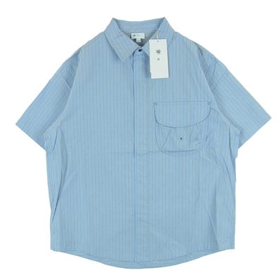Goldwin ゴールドウィン 26SS GZ56105 Retroreflective Short Sleeved Shirt レトロ リフレクティブ ショート スリーブ 半袖 シャツ CHILL SAXE M 2【極上美品】【中古】