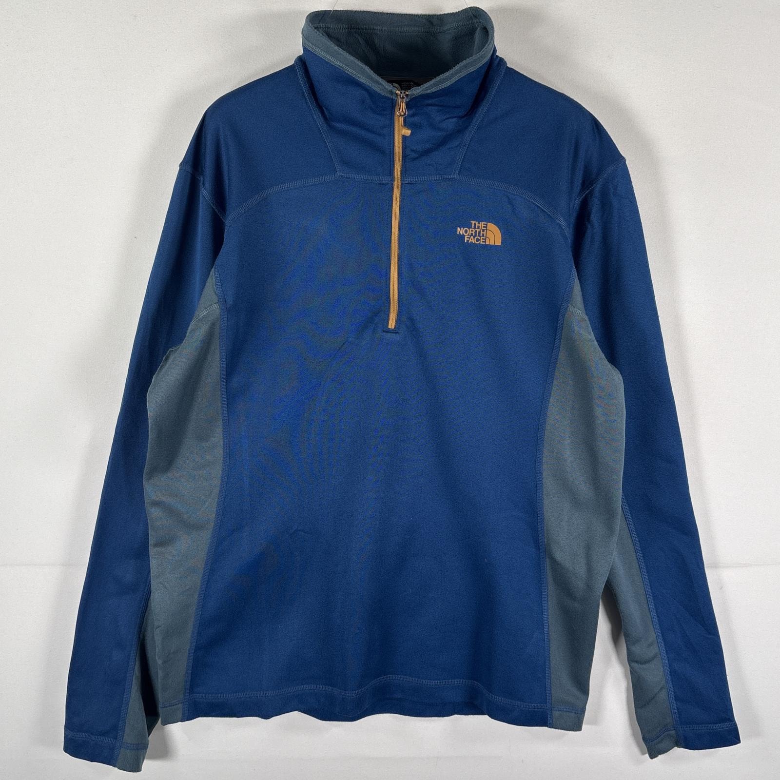 古着 ザ・ノースフェイス THE NORTH FACE フリーストレーナー ハーフジップ トラックジャケット ツートン ライナー M ブルー メンズ