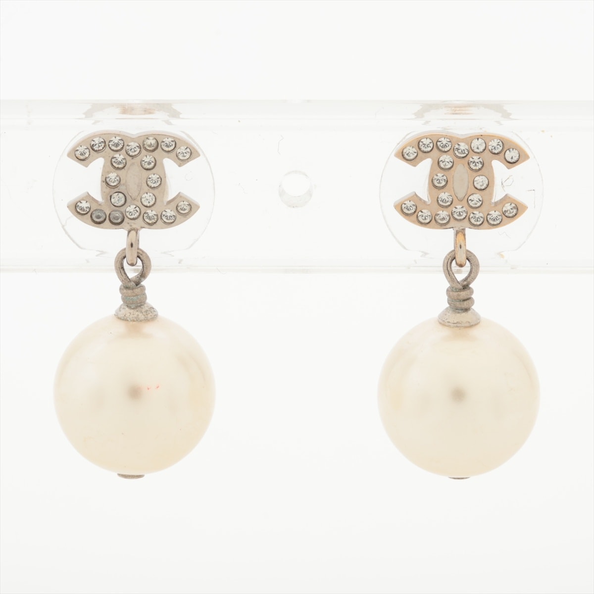 シャネル CHANEL A22V 2022年 ココマーク パール ドロップ ピアス【中古】