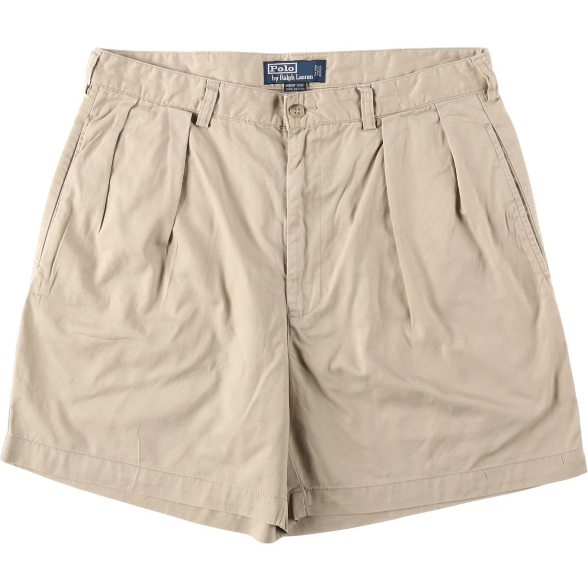 古着 ラルフローレン Ralph Lauren POLO by Ralph Lauren ANDREW SHORT ツータック チノショーツ ショートパンツ メンズw34相当/eaa653490