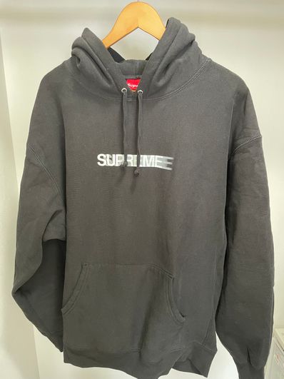 Supreme Motion Logo Hooded Sweatshirt "Black" (23SS)