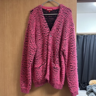 Supreme Textured Knotted Cardigan "Pink"