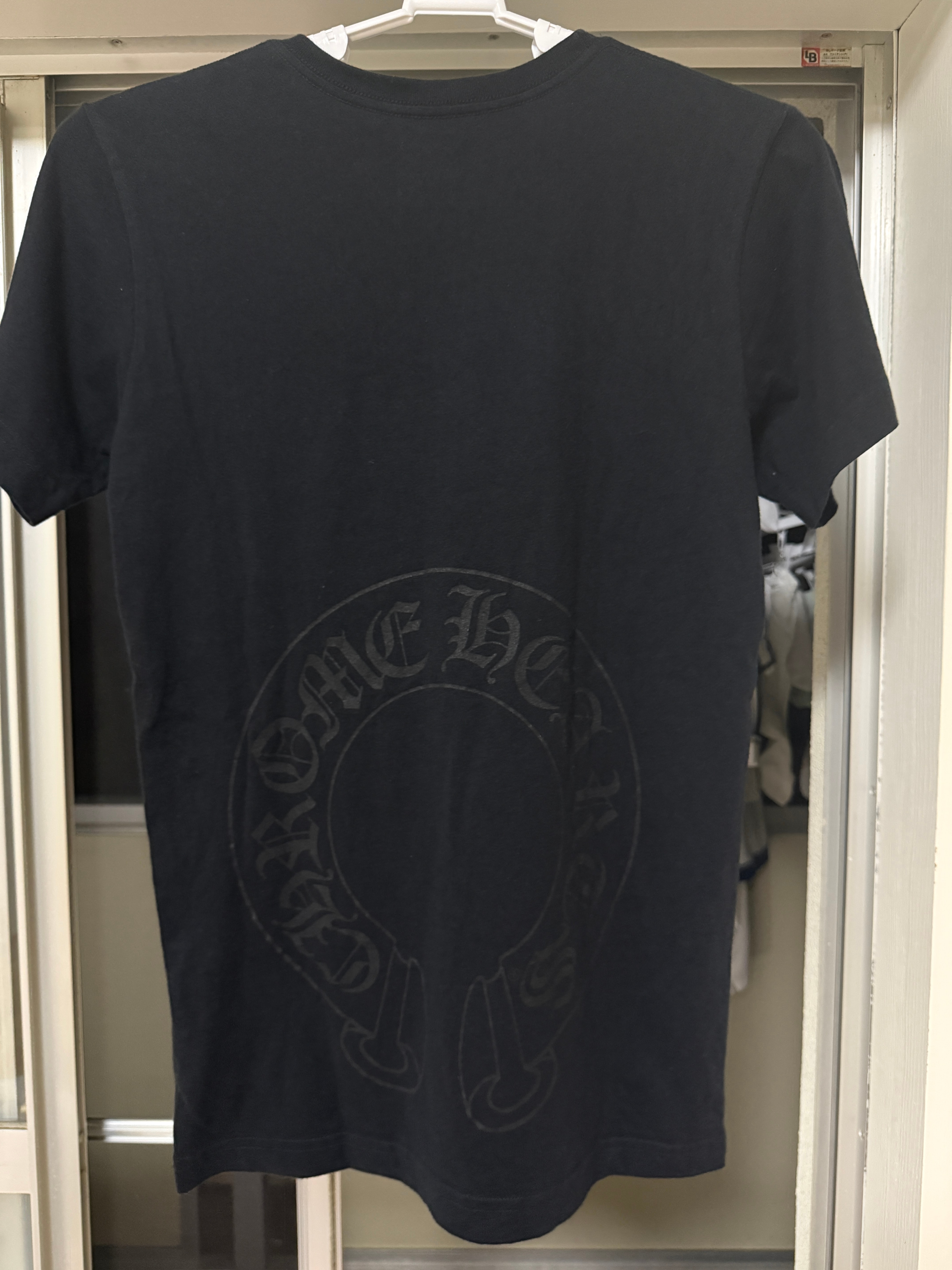 Chrome Hearts Made in Hollywood Vertical Logo Tee "Black/Pink"