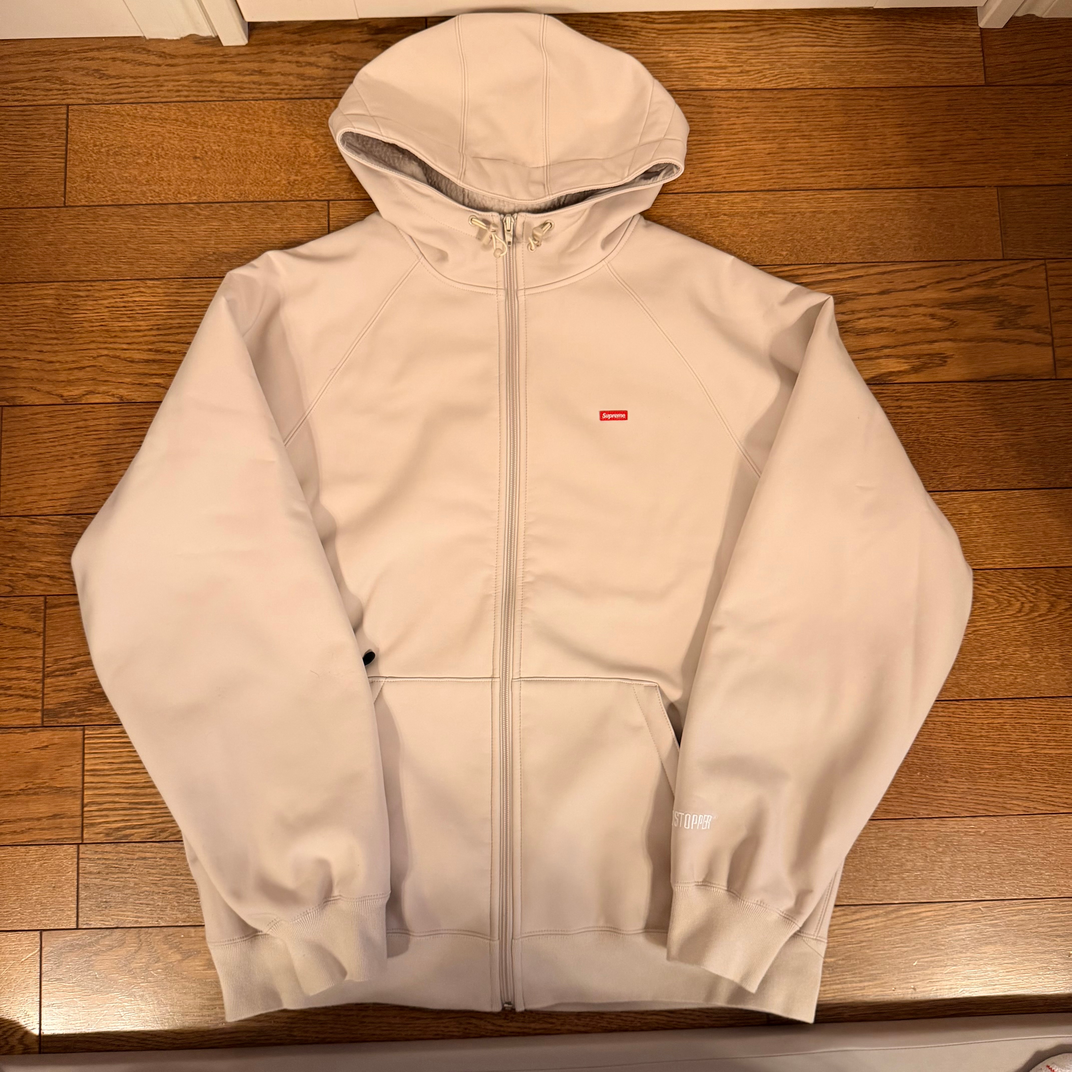 Supreme WINDSTOPPER Zip Up Hooded Sweatshirt "Stone" (21FW)