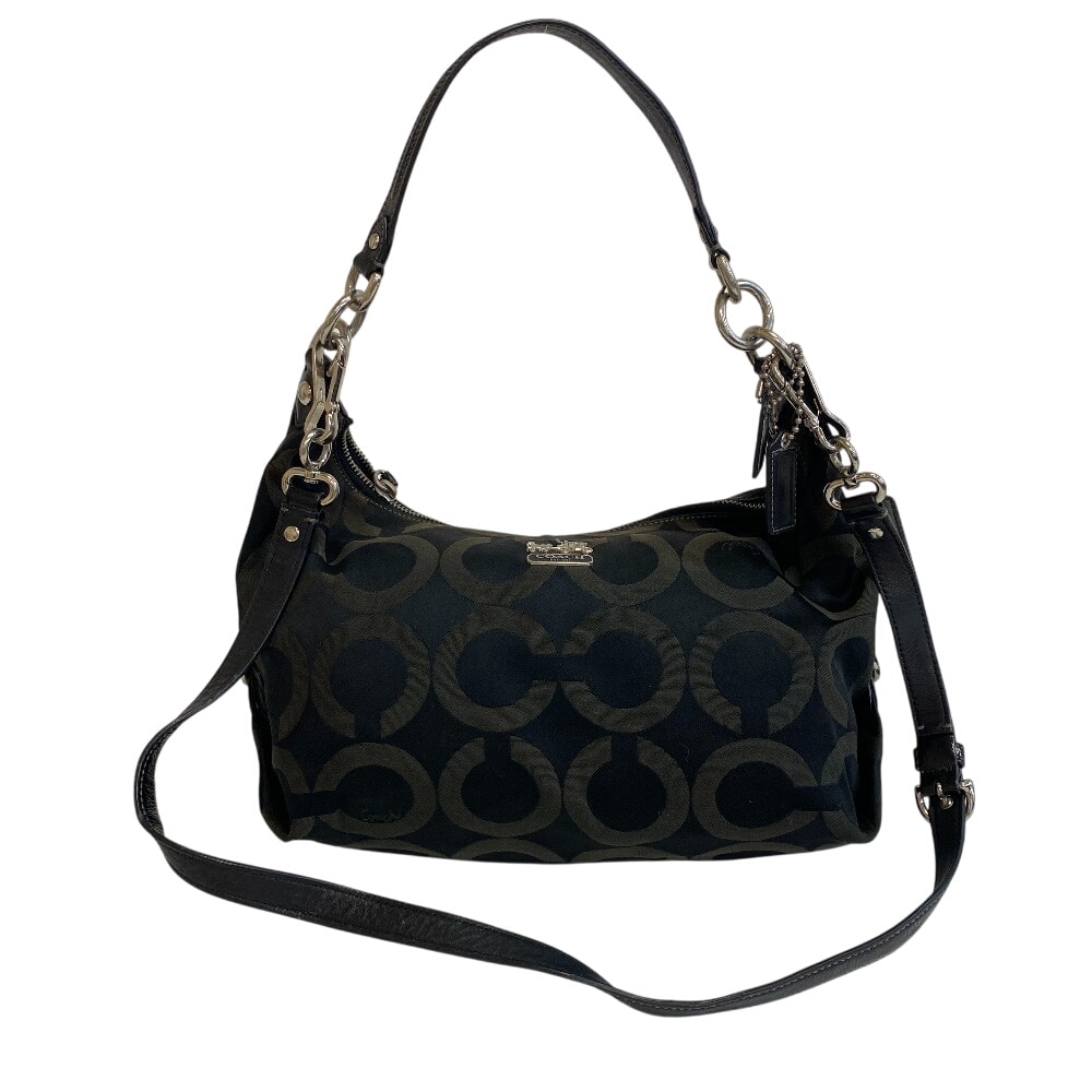 コーチ COACH ショルダーバッグ オプアート 2way ハンドバッグ 14337 ブラック