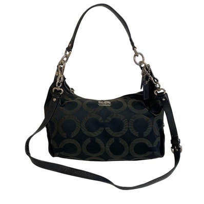 コーチ COACH ショルダーバッグ オプアート 2way ハンドバッグ 14337 ブラック