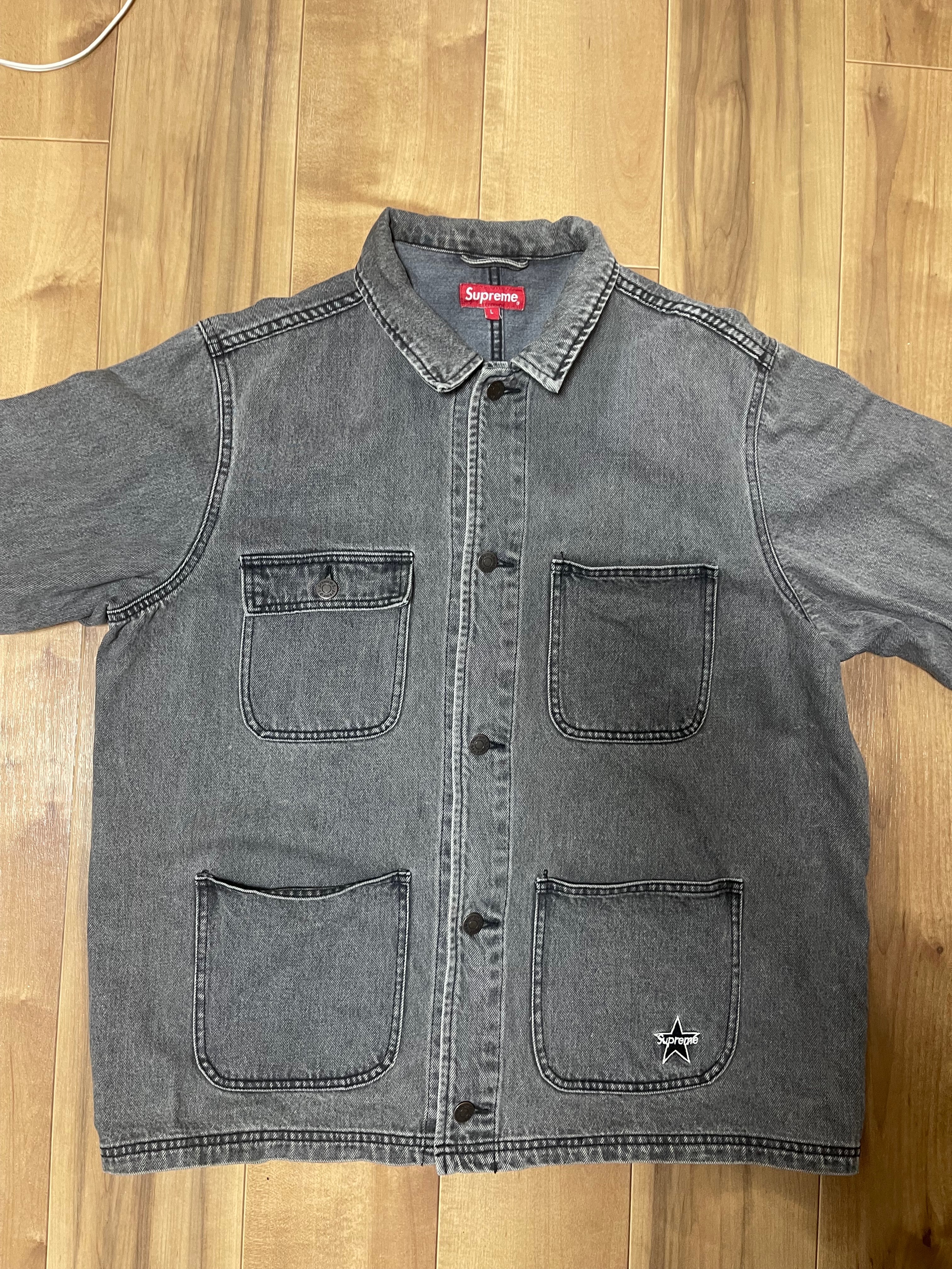 Supreme Denim Chore Coat "Black"