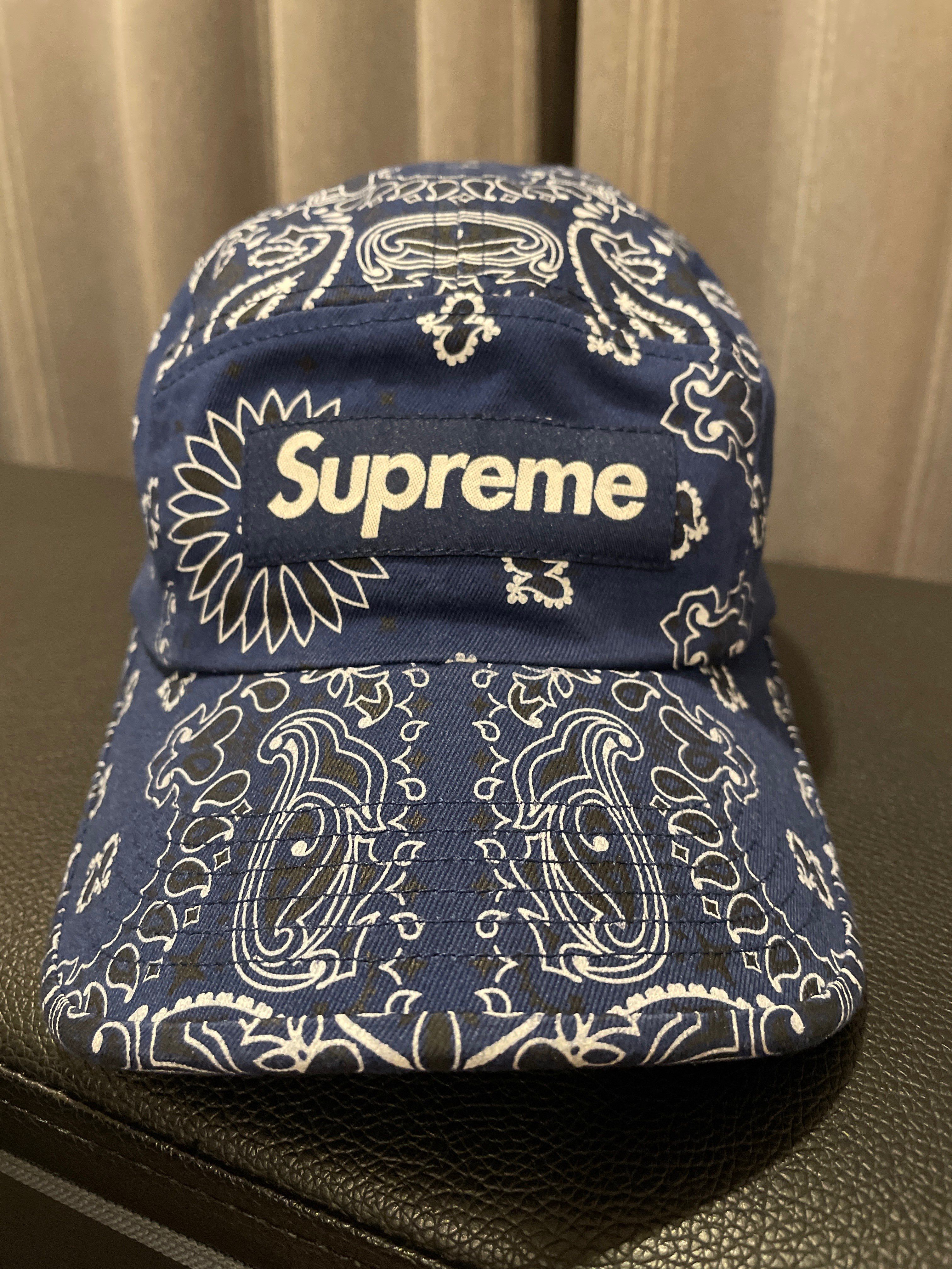 Supreme Bandana Camp Cap "Navy"