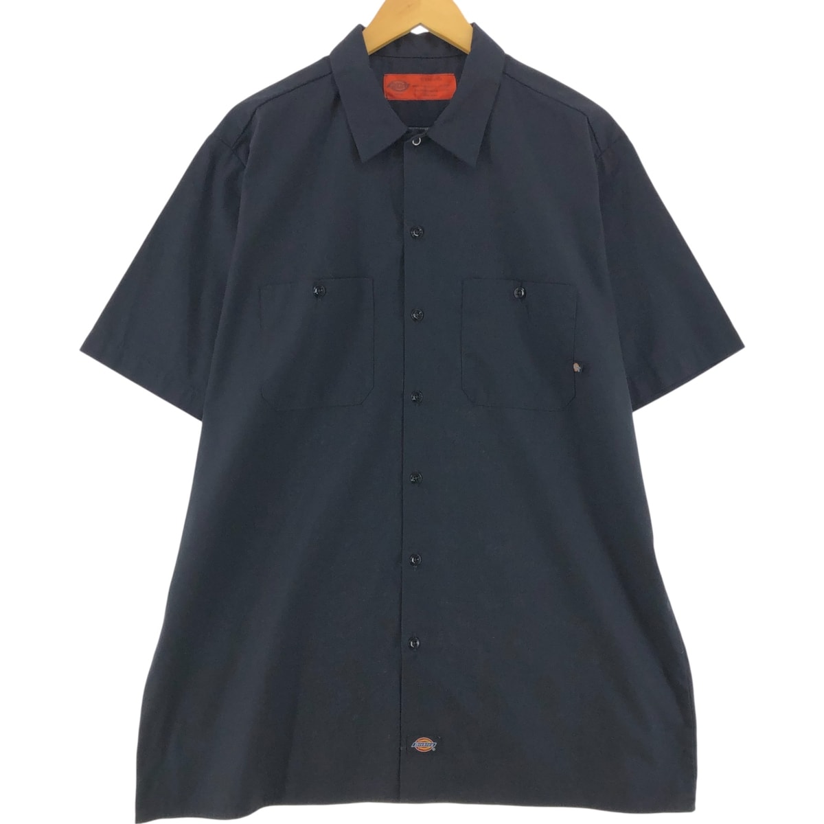 古着 80~90年代 ディッキーズ Dickies バックプリント 半袖 ワークシャツ ボックスシャツ メンズXL相当/eaa509317 【中古】 【250414】/eaa509317