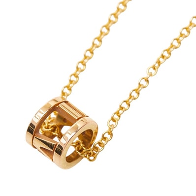 ティファニー ゴールド K18YG イエローゴールド アトラス オープン ミニネックレス レディース TIFFANY&Co. 【中古】