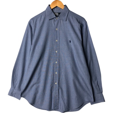古着 ラルフローレン Ralph Lauren POLO by Ralph Lauren PHILIP グレンチェック 長袖 チェックシャツ メンズL相当/eaa584201