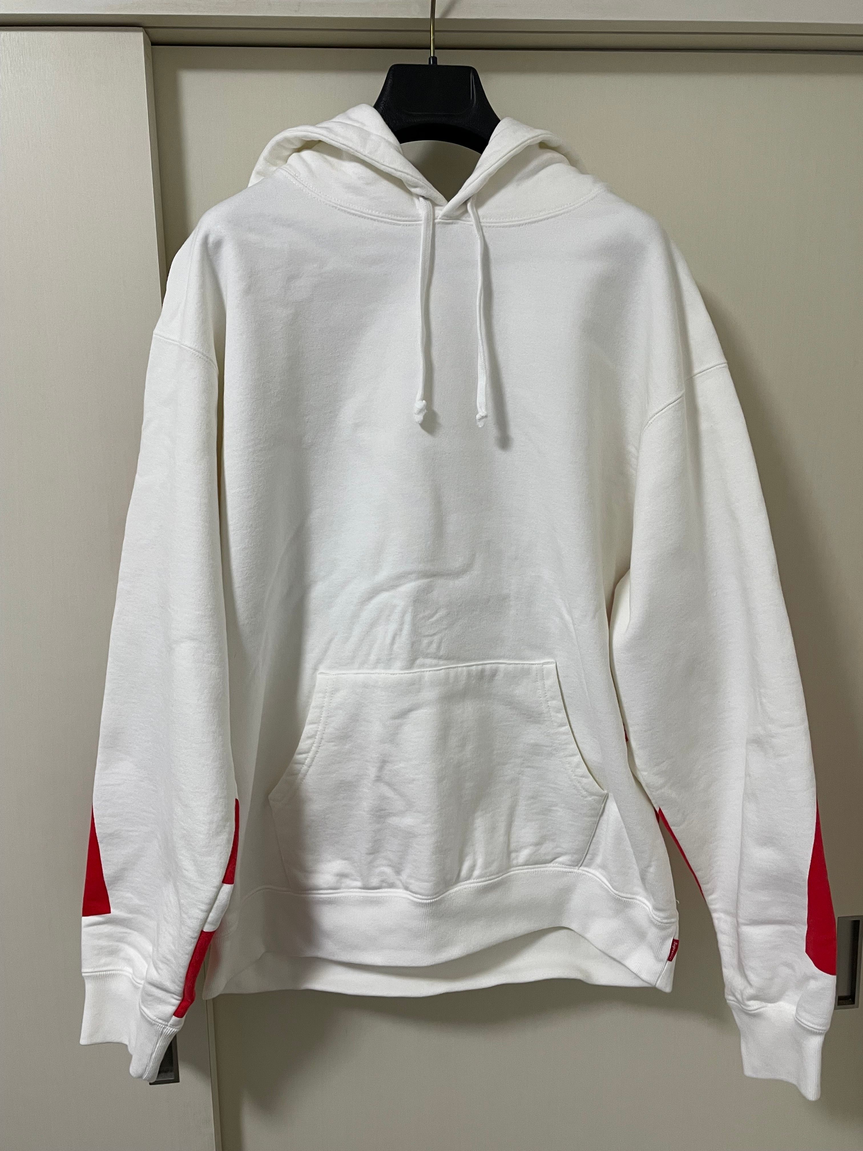 Supreme Big Logo Hooded Sweatshirt "White"