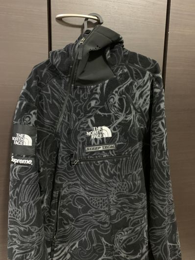 Supreme x The North Face Steep Tech Fleece Pullover "Black Dragon"