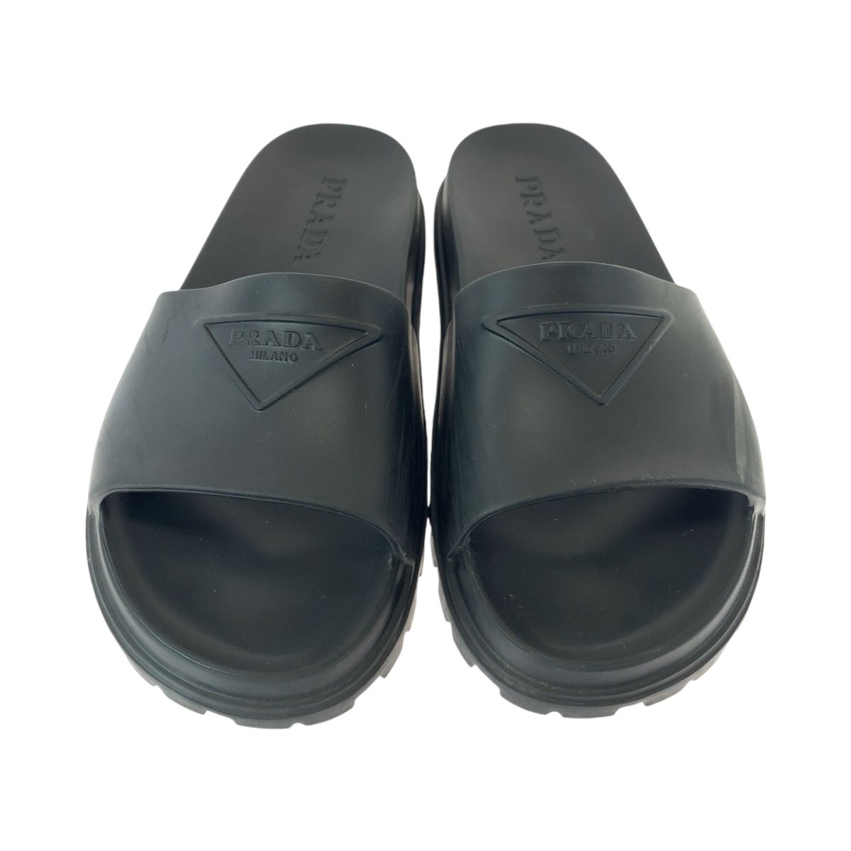 ☆未使用 プラダ PRADA ロゴ ラバー スライド サンダル 35 イタリア製 ☆未使用 プラダ PRADA ロゴ ラバー スライド サンダル 35