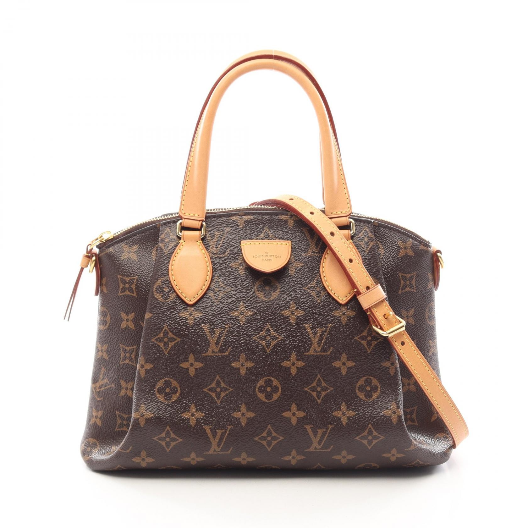 ルイ・ヴィトン LOUIS VUITTON リボリーPM 2WAY ハンドバッグ バッグ PVCコーティングキャンバス レザー モノグラム レディース ブラウン系 M44543 【中古】