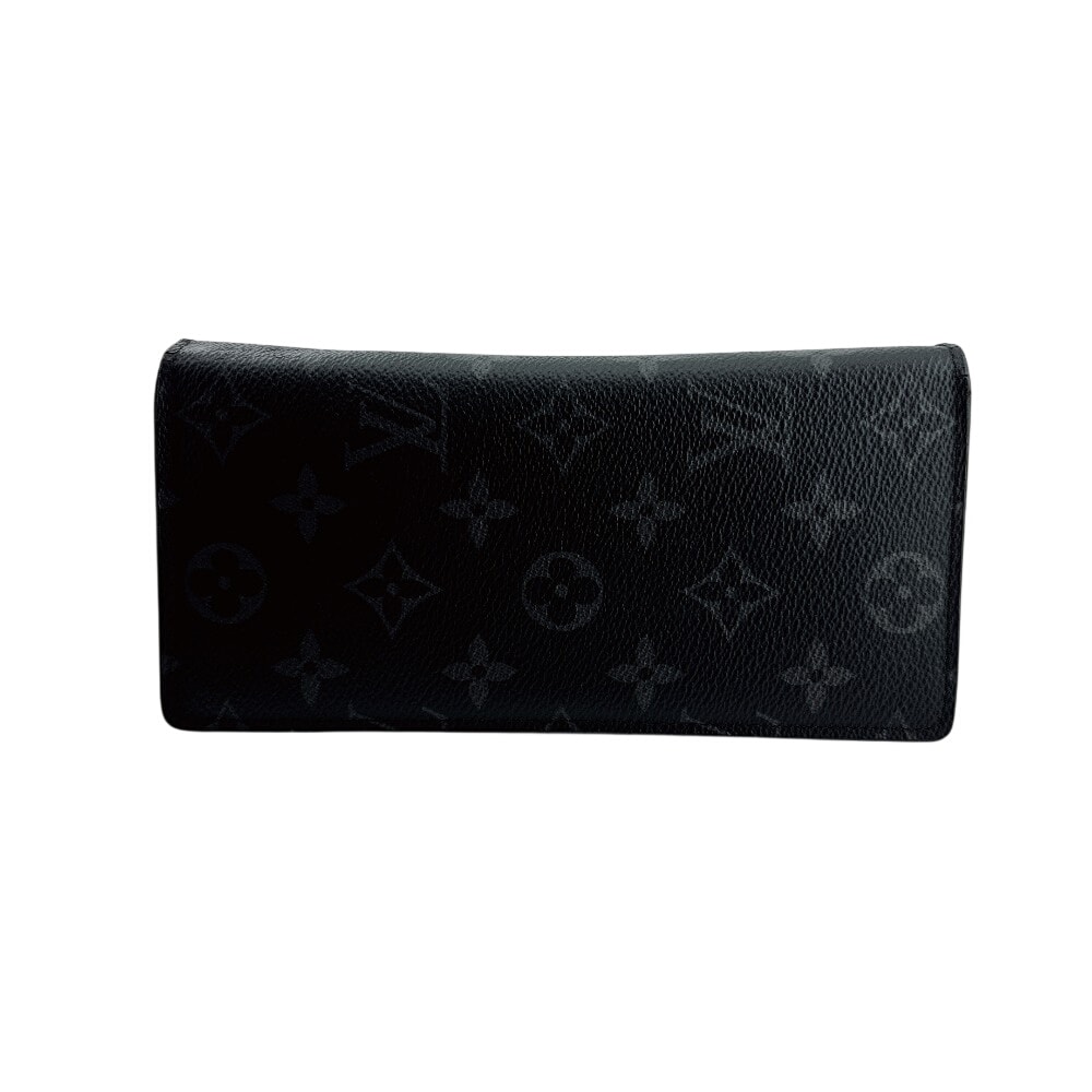 ルイヴィトン LOUIS VUITTON 長財布 モノグラム・エクリプス ポルトフォイユ・ブラザ 二つ折り M61697 ブラック