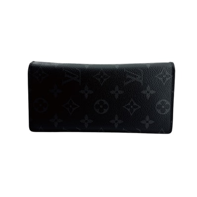ルイヴィトン LOUIS VUITTON 長財布 モノグラム・エクリプス ポルトフォイユ・ブラザ 二つ折り M61697 ブラック