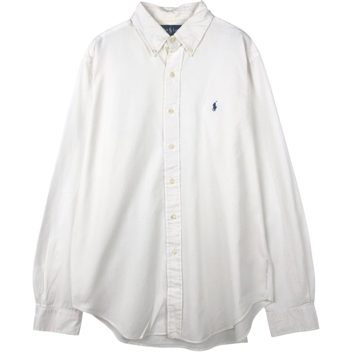 古着 ラルフローレン Ralph Lauren CLASSIC FIT クラシックフィット 長袖 ボタンダウンシャツ メンズL相当/eaa666165