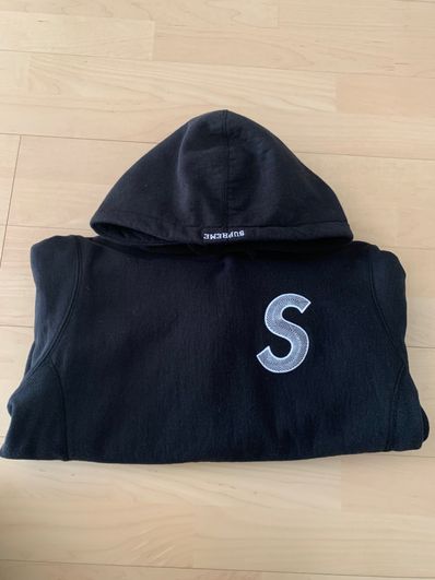 Supreme S Logo Hooded Sweatshirt "Black" (20SS)